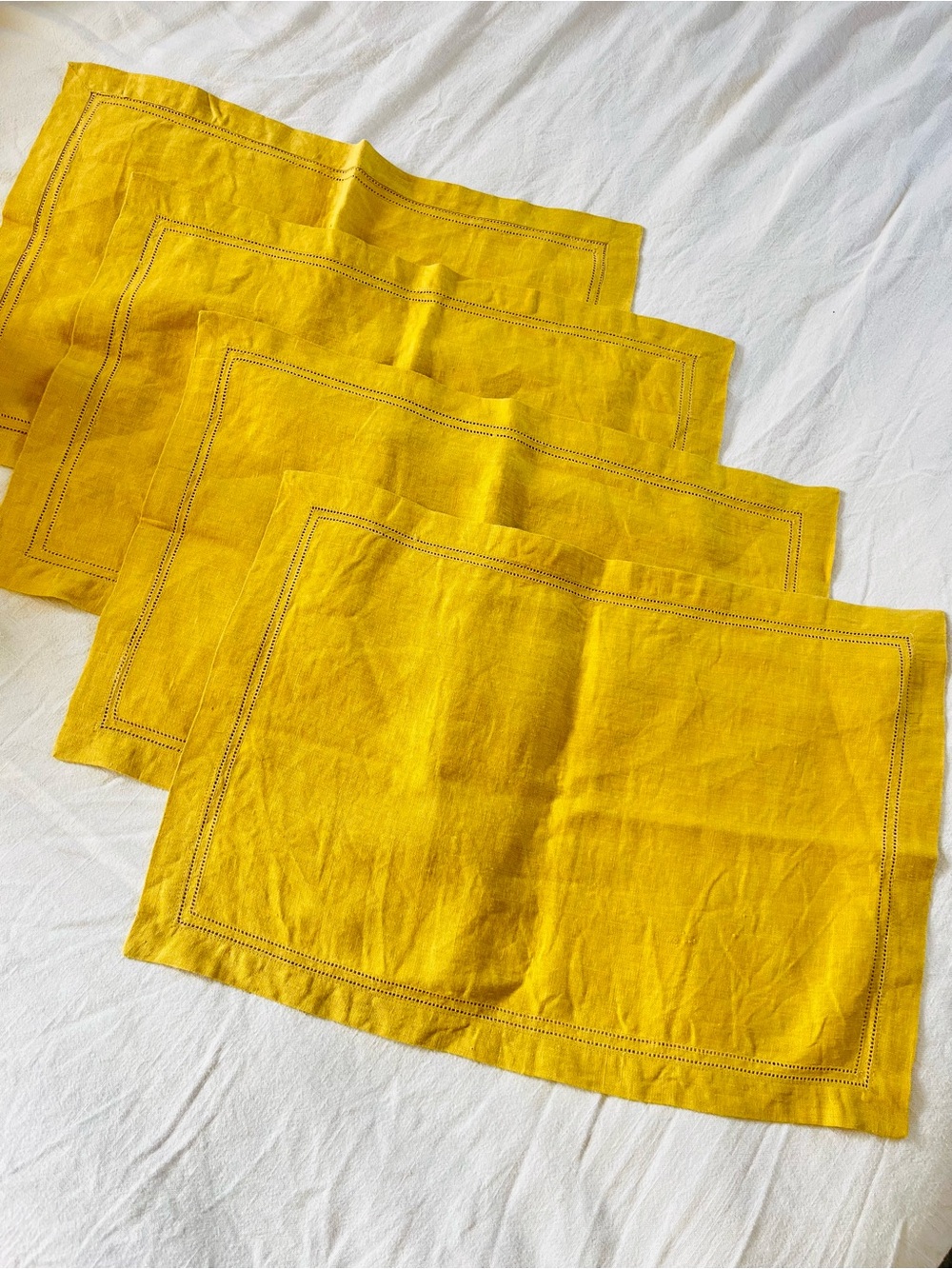 William Sonoma 100% linen placemats